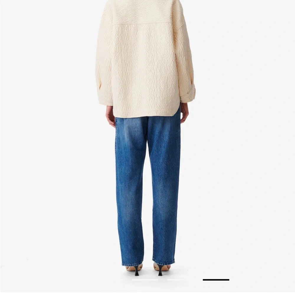 IRO Rosana oversized cream textured jacket size 36 - Picture 7 of 10
